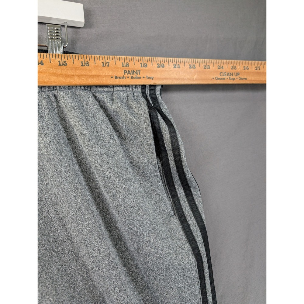 Adidas Mens Gray 3 Stripe Jogger Sweatpants Size 2XL - Picture 5 of 8